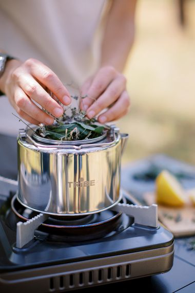 Чайник туристичний Tribe Kettle 1,2л сталевий з ситечком, Похідний чайник трайб для багаття, Чайник для кемпінгу і подорожей | Зображення 7