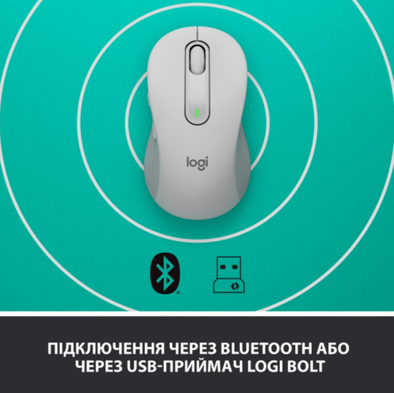 Миша комп'ютерна Logitech Signature M650 Wireless OFF White B2B (910-006275) | Зображення 7