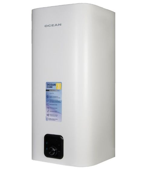 Водонагрівач Ocean CUBE 50 Л, 2,0 кВт, "сухий", вертикальний, прямокутний, білий (RZF50D-4 ET+DT) | Зображення 8
