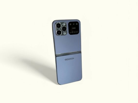 Кнопковий мобільний телефон розкладачка AIEK I16 Max на 4 сім карти Blue | Зображення 7