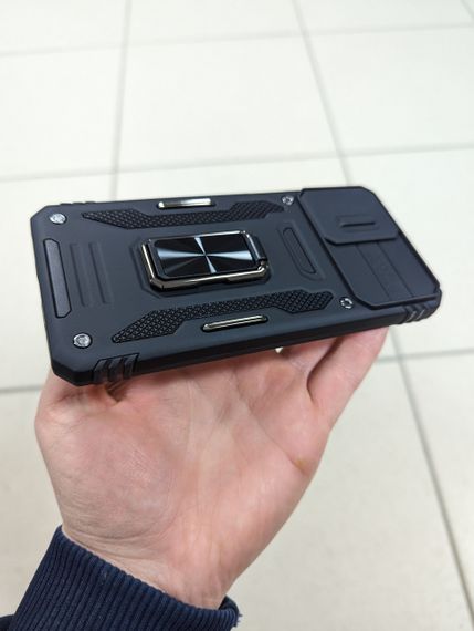 Чехол накладка для Motorola G14 Ring Magnet Camera slide с кольцом | Зображення 5