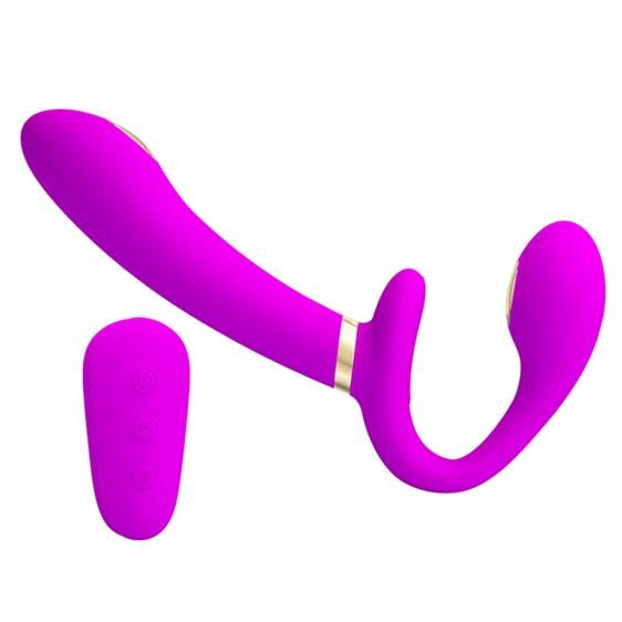 Страпон - Pretty Love Thunderbird Harnessfree Stimulator Purple | Зображення 1