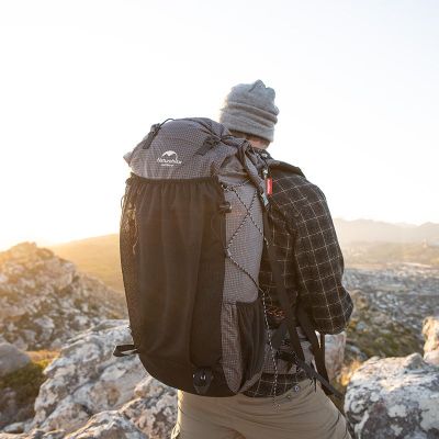 Рюкзак туристический Naturehike Rock NH19BP095 60+5 л графіт в клітинку (6927595761649) | Зображення 7