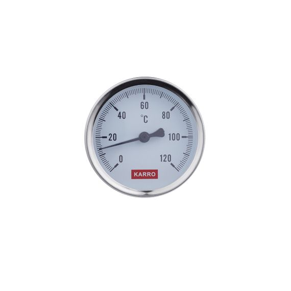 Термометр Karro 1/2" 63 мм 120°С KR-1039
