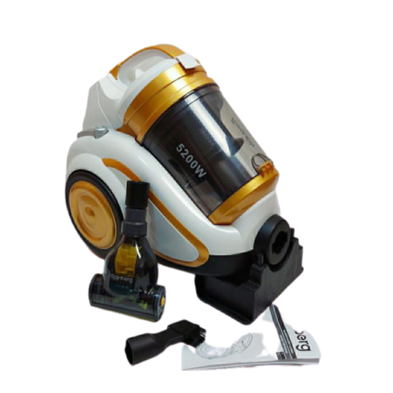 Пылесос без мешка контейнерный с HEPA-фильтром и 4х ступенчатой системой фильтрации с мощностью 5200 Ватт RNB RB-658TB | Зображення 2