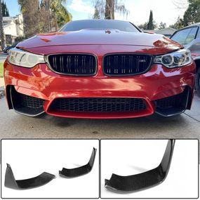 Накладки на передній бампер Flap V3 (для F80, Карбон) для BMW 3 серія F-30/31/34 2012-2019 рр