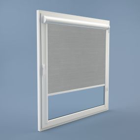 Рулонна штора Rolets Льон 2-7389-2100 210x170 см закритого типу Срібна