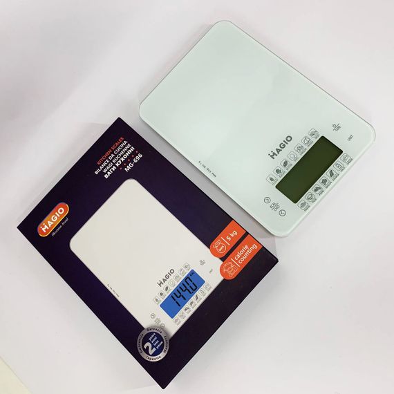 Кухонные весы с плоской поверхностью MAGIO, Компактные и удобные весы для кухни пищевые YH-65 | Зображення 6