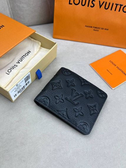 Гаманець чорний Louis Vuitton Monogram Multiple Shadow k415