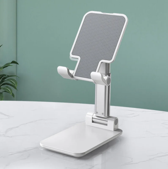 Підставка для телефону, смартфона, Folding desktop phone stand Біла | Зображення 1