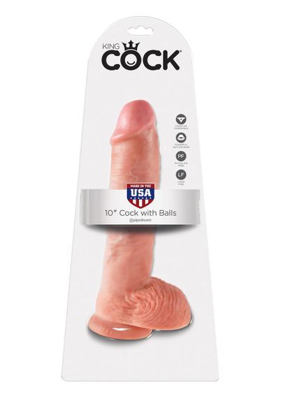 Фалоімітатор Cock 10 Inch With Balls Sex Aura | Зображення 4