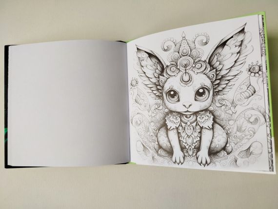Розмальовка антистрес  Fantasy 160Х160 см, 24 аркуші, тверда обкладинка | Зображення 4