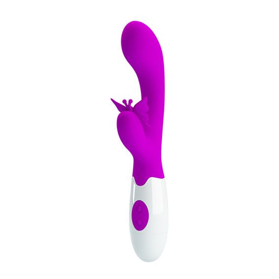 Вибратор - Pretty Love Butterfly Kiss Vibrator Purple Sex Aura | Зображення 1
