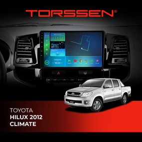 Штатна магнітола Torssen Toyota Hilux 12 climate FL9 4+64Gb 4G Carplay DSP