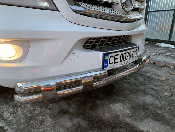 Передняя нижняя дуга Shark (нерж.) 2013-2024 для Mercedes Sprinter | Зображення 7