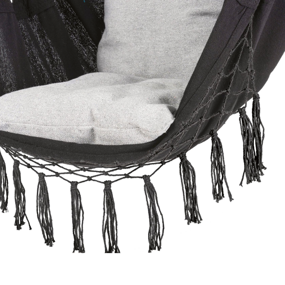 Бразильське крісло - гамак Outtec Boho XXL чорний | Зображення 3