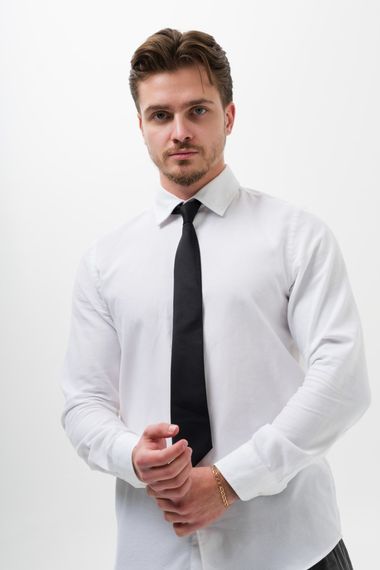 Вузька класична краватка Without Castle Black | Зображення 2