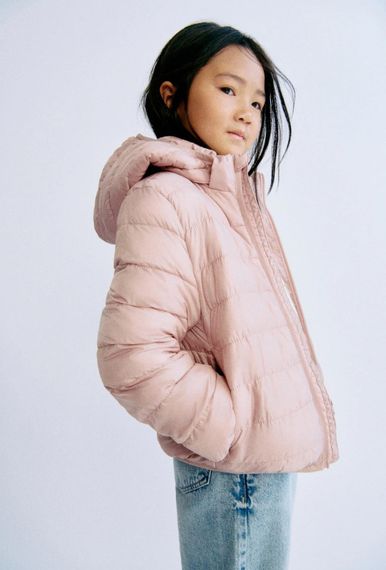 Дитяча демісезонна стьобана куртка для дівчинки H&M 98-104 см Рожева (26040701B) | Зображення 2