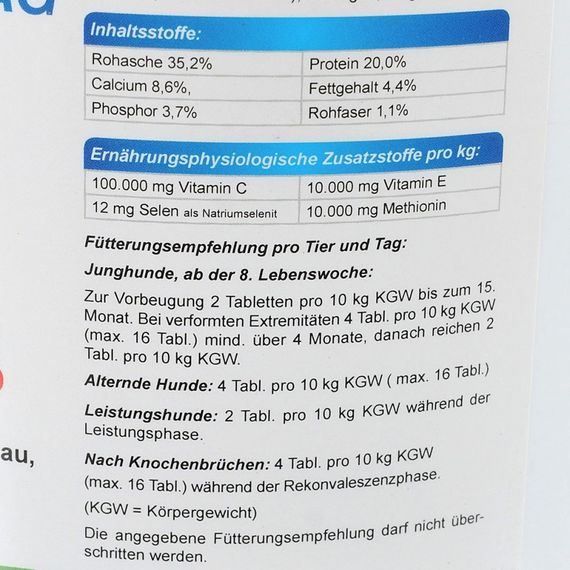 Витамины Canina Canhydrox GAG для собак, при проблемах с суставами и мышцами, 2 кг (1200 таб) | Зображення 3