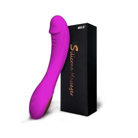 Вибратор для стимуляции зоны G и клитора (USB, фиолетовый)