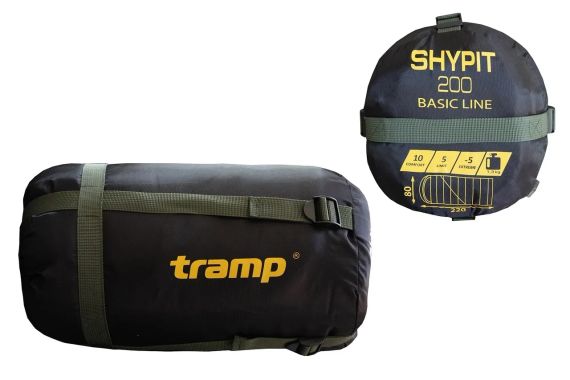 Спальний мішок ковдра Оліва Tramp Shypit 200 Regular Туристичний спальник до -5 Похідний спальний мішок  ВСУ, Кемпінг, Туризм | Зображення 7