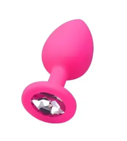 Силиконовая анальная пробка с кристаллом SKN KSIL-03S ( размер S ) sexstyle