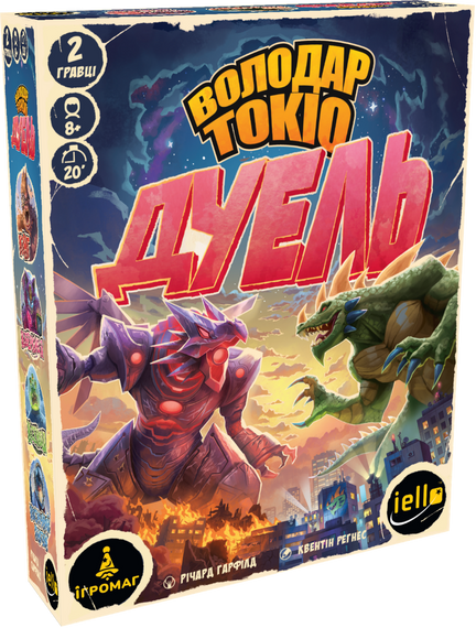 Настольная игра Повелитель Токио. Дуэль (King of Tokyo: Duel) + промо