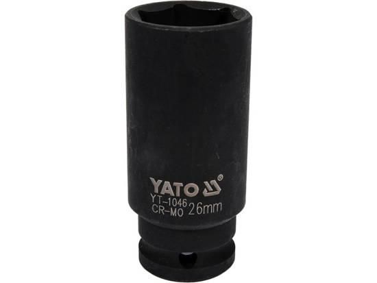 Головка торцевая ударная длинная 1/2" М26х78 мм Польша YATO YT-1046