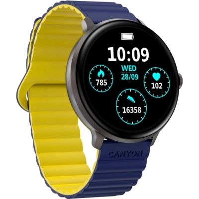 Смарт-годинник Canyon Jacky SW-69 Blue Yellow (CNS-SW69BL) | Зображення 2