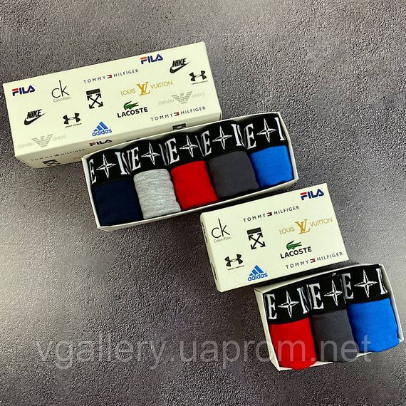 Трусы Stone Island. Мужские трусы. Набор мужских трусов Stone Island 5 штук | Зображення 2