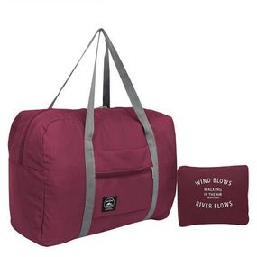 Дорожня сумка складана водонепроникна Бордовий (370187)