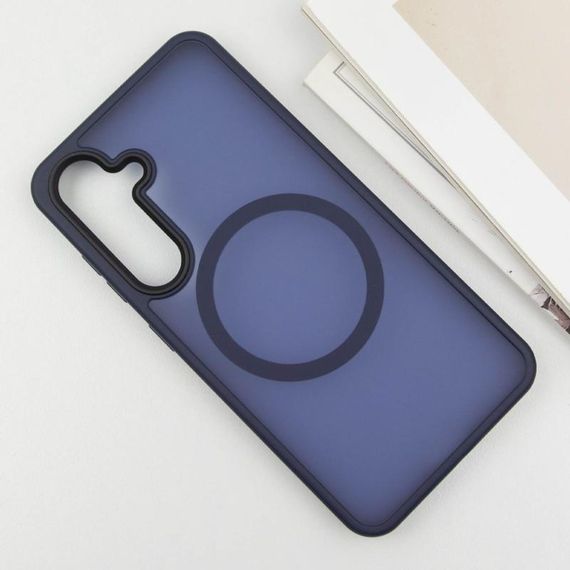 Чехол Ummi Colorful with MagSafe для Samsung Galaxy S25+ Синий / Navy Blue | Зображення 2