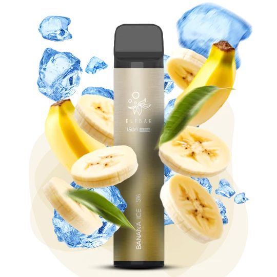 Elf Bar 1500 Ultra. Банан (Banana Ice)