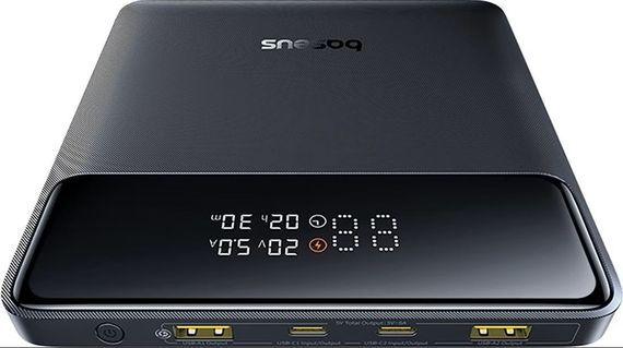 Портативний зарядний пристрій Baseus Blade Digital Display 20000 mAh PD 100 W Black (PPDGL-01) | Зображення 3