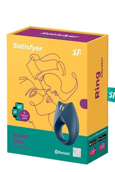 Эрекционное виброкольцо Satisfyer Royal One синее sexstyle | Зображення 4