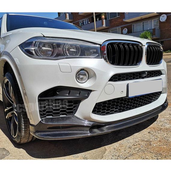 Накладка на передній бампер Карбон V2 (для F85) для BMW X5 F-15 2013-2018 рр | Зображення 1