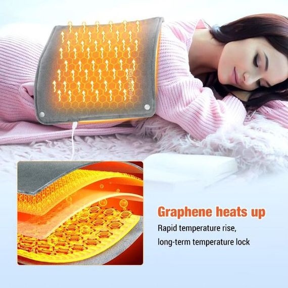 Універсальна електрогрілка від USB 30х50 см електричний термокилимок з підігрівом для рук, ніг та шиї XV-24 | Зображення 8