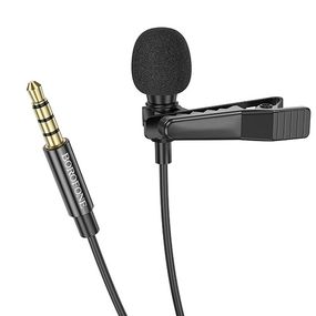 Мікрофон Петличний Borofone BFK11 Jack 3,5 Колір Чорний