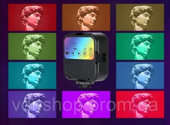 Студійна LED лампа WL-R1, 23000-7000K, освітлення для зйомки, RGB підсвічування | Зображення 6