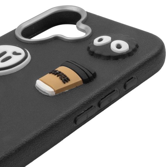 Чохол TPU Leather Toys для Apple iPhone 16 (6.1") Monster / Black | Зображення 3