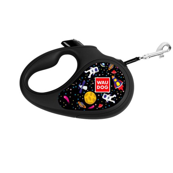 Рулетка для собак Waudog R-Leash L с рисунком "Nasa", лента, 5 м
