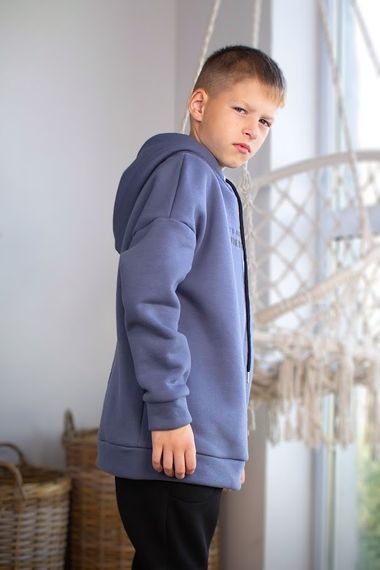 Худі для хлопчика (підлітковий) Носи своє 158 Темно-блакитний (p-12206-173317) | Зображення 4
