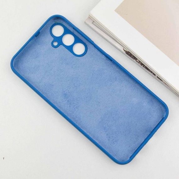 Чохол TPU GETMAN Liquid Silk Full Camera для Samsung Galaxy A05s Синій / Navy Blue | Зображення 3