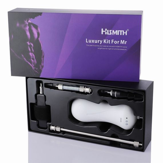 Набір адаптерів «для нього» для секс-машин Hismith KlicLok System Set for Him, мастурбатор у комплек | Зображення 7