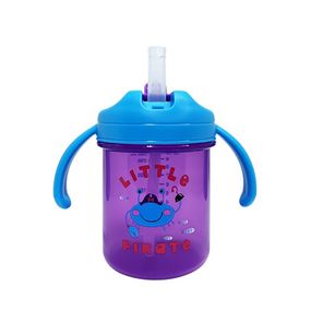 Детский поильник с трубочкой "Little pirate" MGZ-0335(Deep-Blue) 280 мл