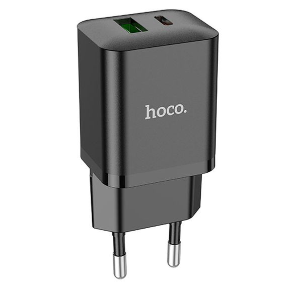 СЗУ Hoco N28 Founder PD20W+QC3.0 (1USB-A/1C) Black