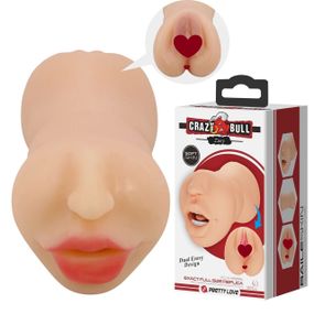 Подвійний мастурбатор вагіна ротик CRAZY BULL Zoey, TPR Sex Aura