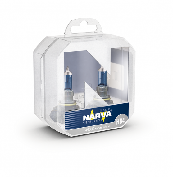 Комплект галогеновых ламп NARVA 48626 TWIN SET HB4 12V 55W RANGE POWER WHITE