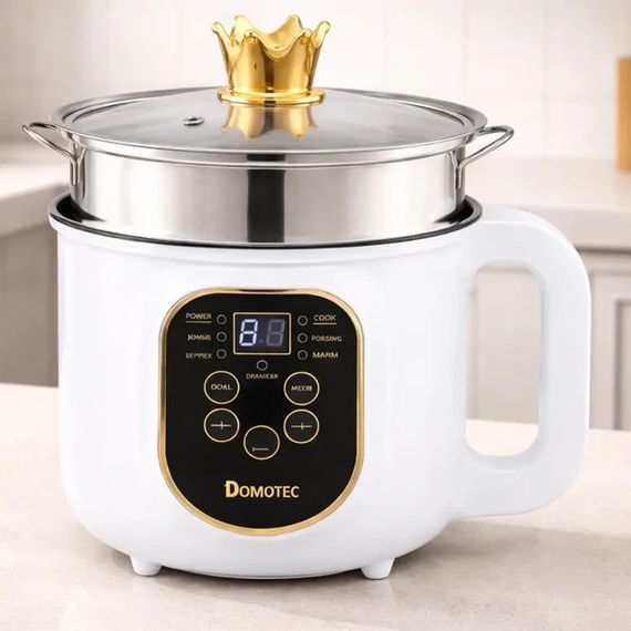 Электрическая кастрюля-пароварка Domotec MS-7729 2000 Вт 1.8 л белая
