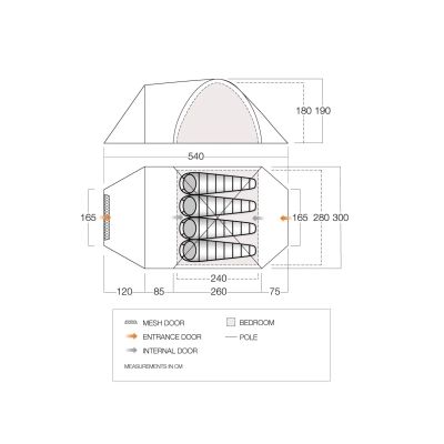 Палатка Vango Mokala 450 Mineral Green (TETMOKALA000001) (930839) | Зображення 6